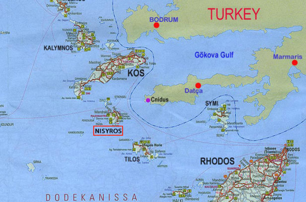 Нисирос на карте